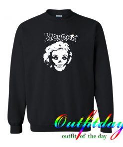 monroe destroyed sweatshirt