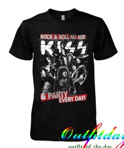 rock and roll all nite and party every day tshirt