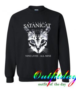 satanic cat sweatshirt
