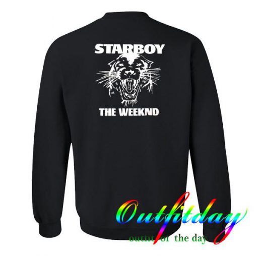 starboy weekend sweatshirt back