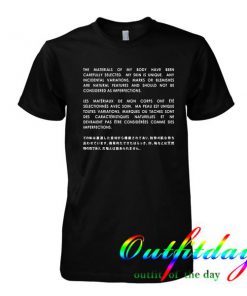 the material of my body tshirt