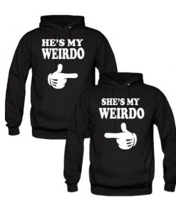 weirdo couple hoodie