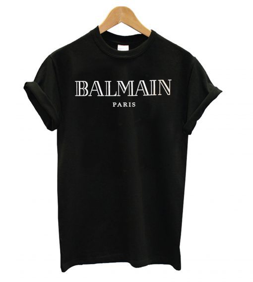 Balmain Logo Print T shirt