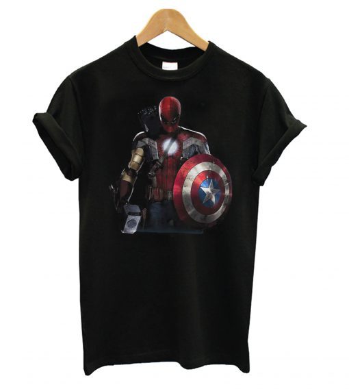 Captain America Ironman Thor Spiderman and Hawkeye T shirt