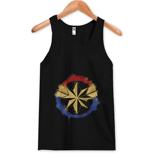 Captain Marvel Spray Paint Tank Top (OM)