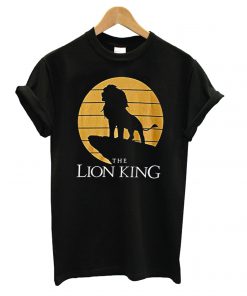 Disney Lion King Simba Pride Rock Silhouette Graphic T shirt