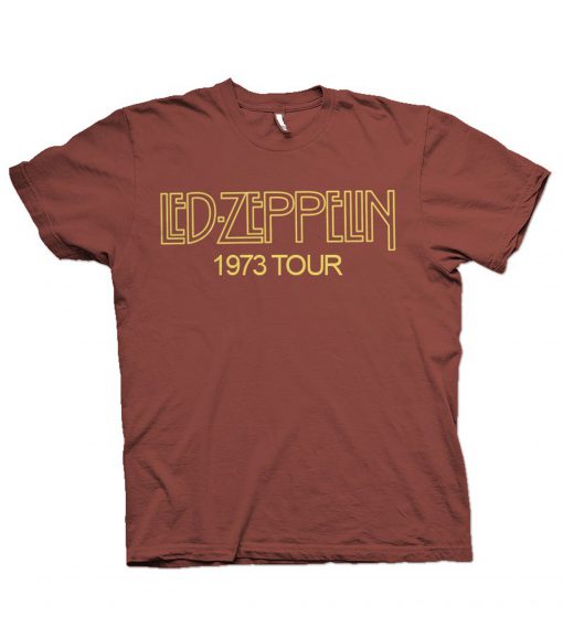 Led Zeppelin 1973 SHOWCO Crew North American Tour Staff T shirt