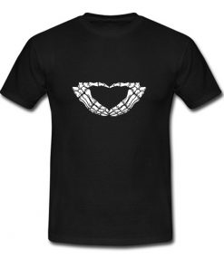 Skeleton Heart T Shirt (OM)