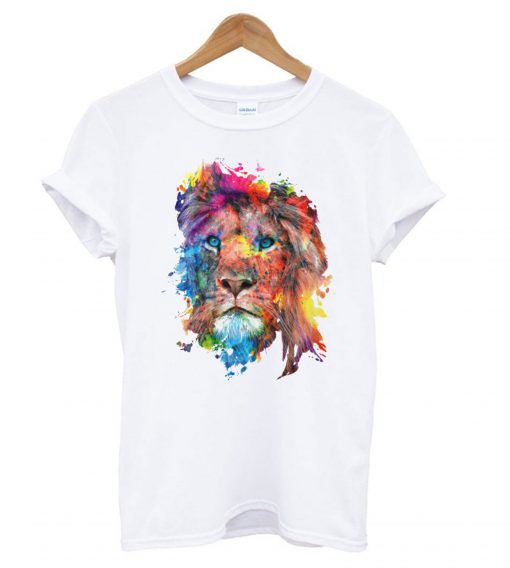 Lion Rainbo Colors T shirt