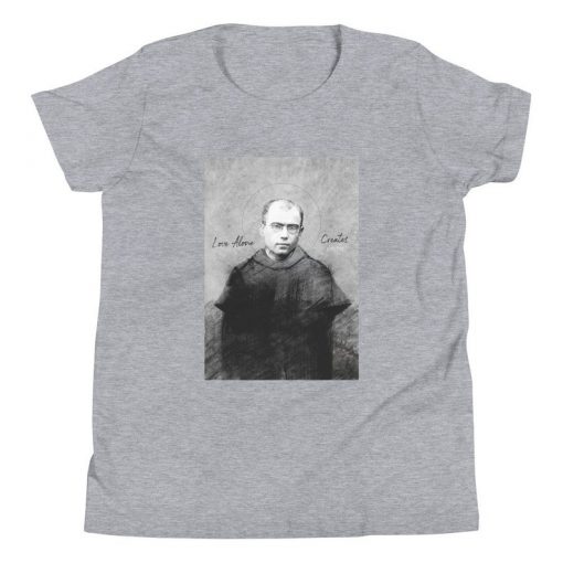 Saint Maximilian Kolbe Youth Short Sleeve T-Shirt 1