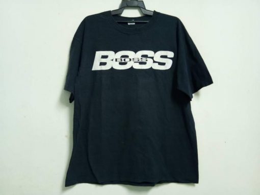 Vintage!!! BOSS big logo tshirt