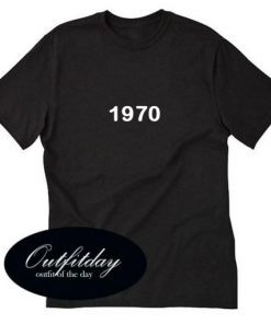 1970 font T-shirt