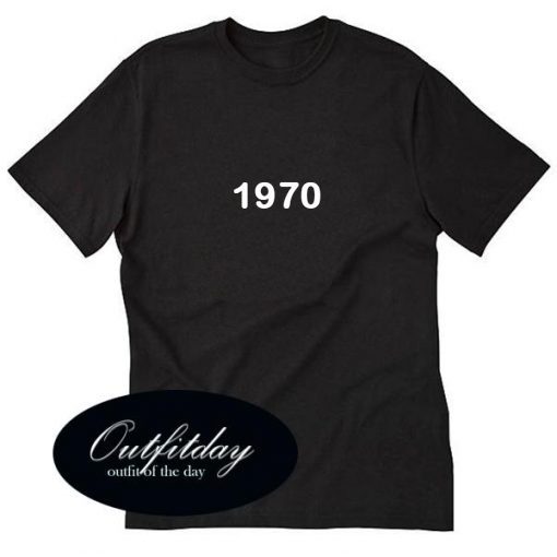1970 font T-shirt
