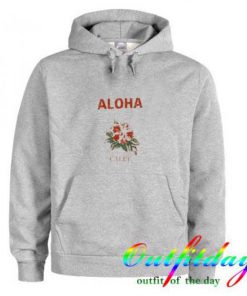 Aloha Red Flower Calee Hoodie