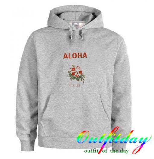 Aloha Red Flower Calee Hoodie