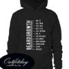 Beard Growth Chart Hoodie From Marveloushirt