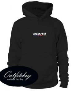 Blond embroidered pullover hoodie