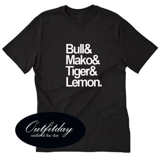 Bull Mako Tiger and Lemon T-Shirt