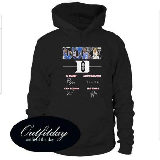 Duke Rj Barrett Zion Williamson Cam reddish Tre Jones Hoodie