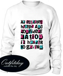 Educated & Healthy Ringspun comfort Sweatshirt