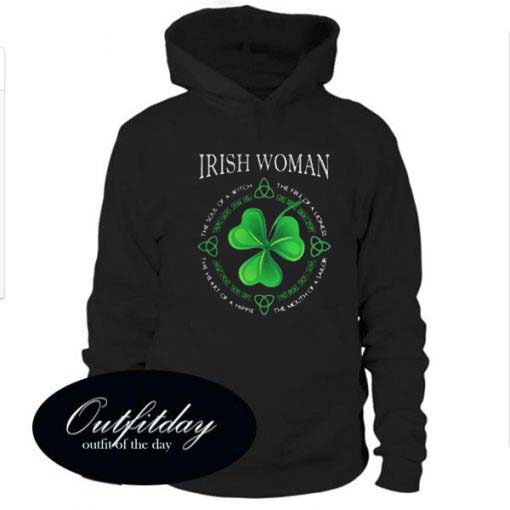 Irish woman the soul of an angel hoodie