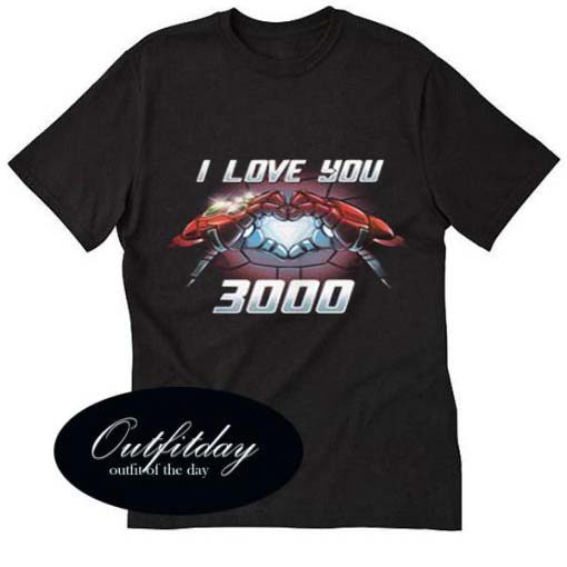 Iron Man Love You 3000 T Shirt Size XS,S,M,L,XL,2XL,3XL