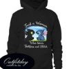 Just a woman who loves Toothless and Stitch comfort Hoodie
