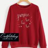 Letter Print Front Sweatshirt