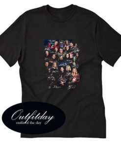 Marvel Avengers Endgame poster signature Trending T-Shirt