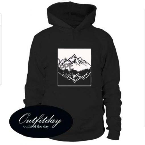 Mountain Upside Down Hoodie