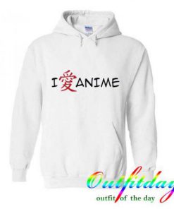 New i love anime hoodie