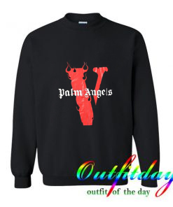 Palm angels X Vlone TEE Flames Trending Sweatshirt