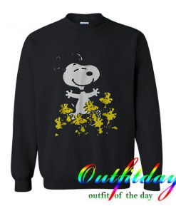 Peanuts Snoopy chick party comfort Sweatshirt