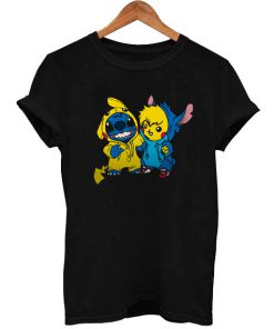 Pikachu and Stitch T Shirt Size S,M,L,XL,2XL,3XL