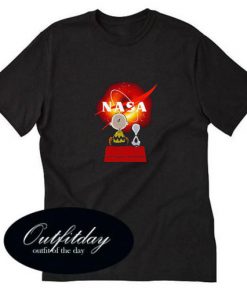 Snoopy and Charlie Brown Black Hole NASA T shirt