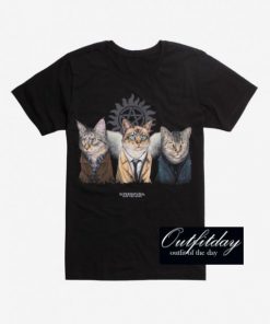 Supernatural Jenny Park Cats T-Shirt