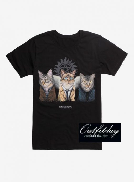 Supernatural Jenny Park Cats T-Shirt