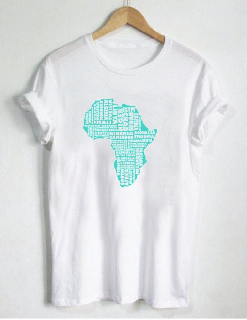 african map T Shirt Size XS,S,M,L,XL,2XL,3XL