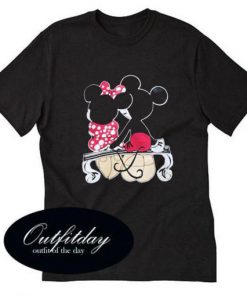 mickey and minnie art Unisex tshirts