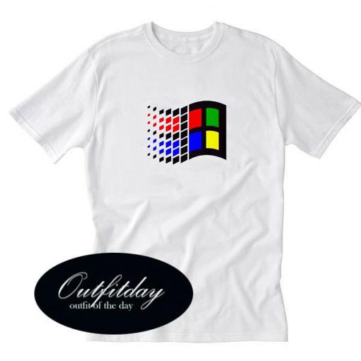 microsoft windows T-shirt