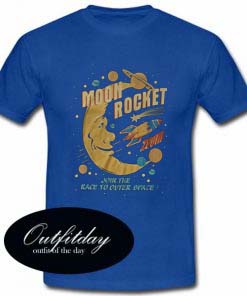 moon rocket T Shirt Size S,M,L,XL,2XL,3XL