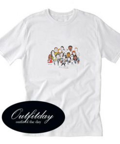 the office cast cartoon T-shirt