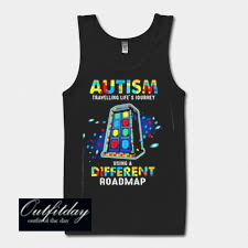 Autism travelling life’s journey using a different Tank Top