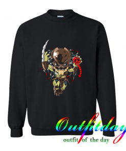 Berserker Predator Mr Black Chibi Sweatshirt