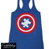 Captain Autism Red and Blue Hero Shield Tank Top