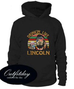 Coors Light Drinkin Like Abraham Lincoln Abe America Flag Sunset Hoodie