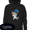 Dabbing Hip Hop Unicorn Dab Detroit Lions Hoodie