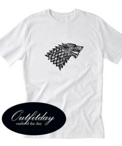 Floral Wolf Game Of Thrones T-Shirt
