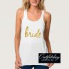 Gold Foild Bride Tanks Top