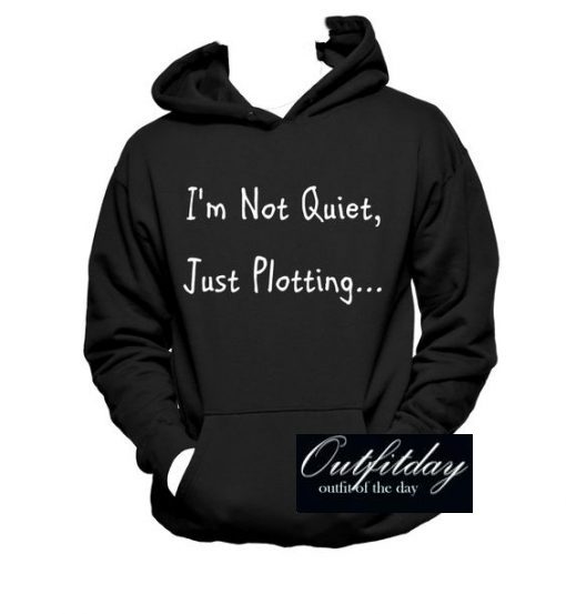 I m Not Quiet Just Plotting Hanes Hoodie